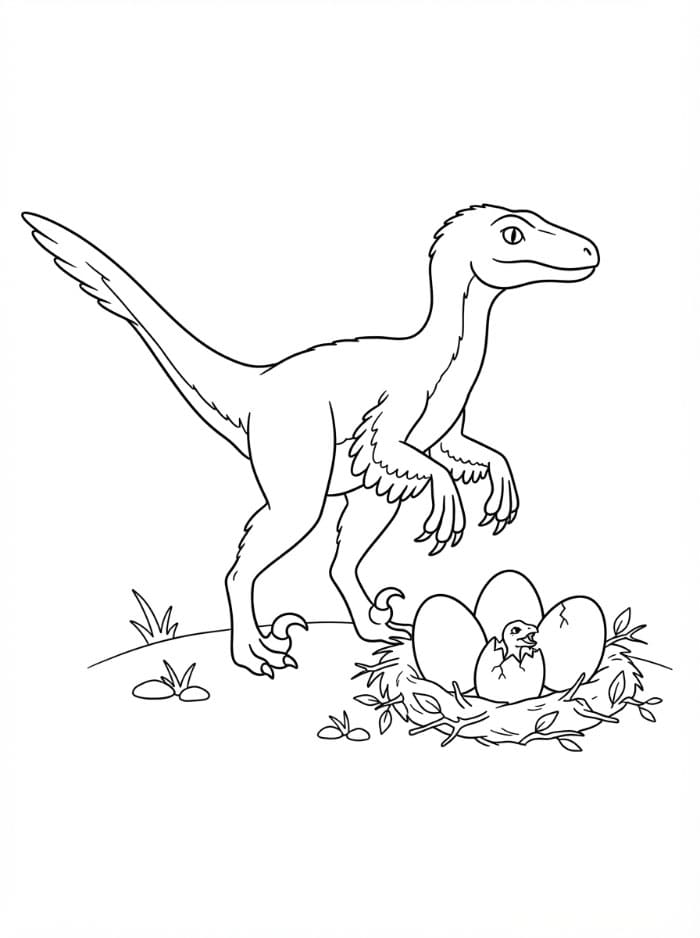 Velociraptor dan Telur