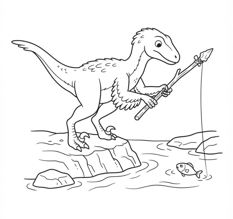 Velociraptor Memancing