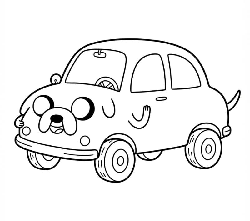 Adventure Time Jake sebagai Mobil