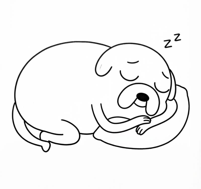 Adventure Time Jake Sedang Tidur