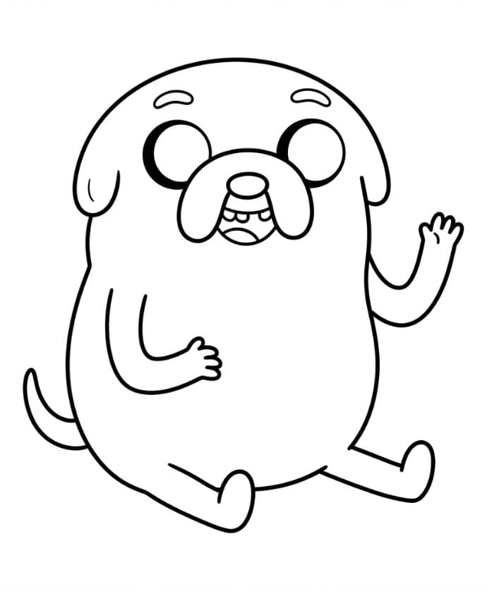 Adventure Time Jake Tersenyum