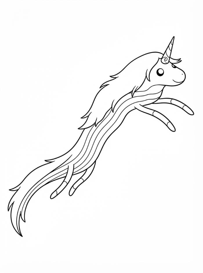 Adventure Time Lady Rainicorn Terbang