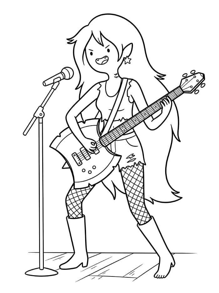Adventure Time Marceline Bermain Gitar
