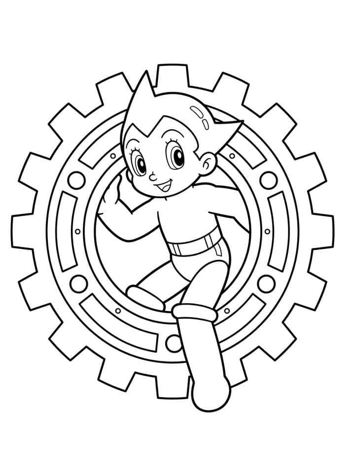 Astro Boy di Dalam Roda Gigi