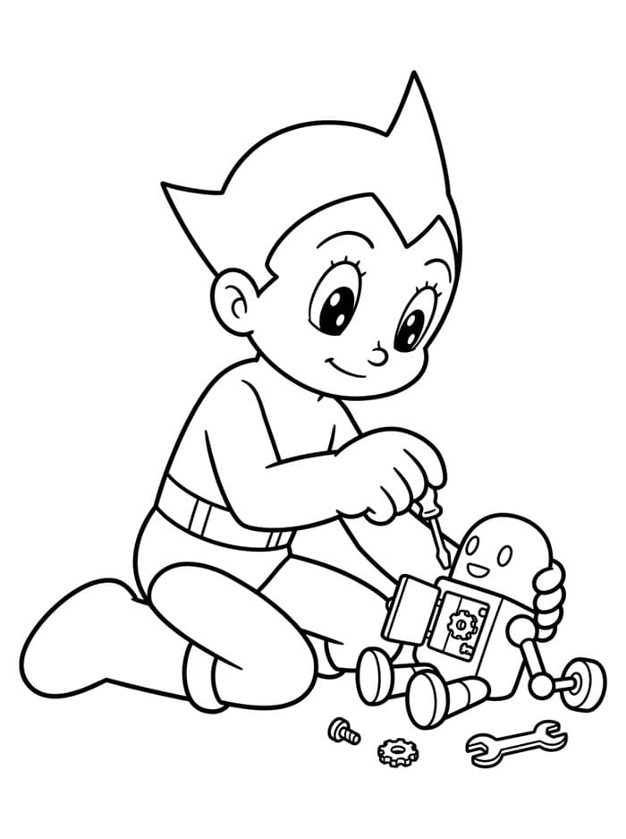 Astro Boy Memperbaiki Mainan