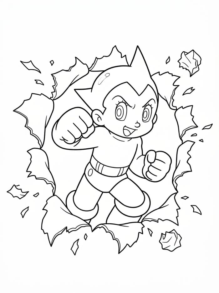 Astro Boy Merobek Kertas