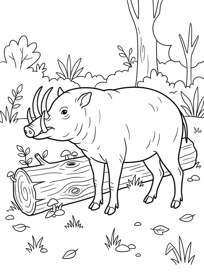 Babi Rusa dan Kayu Jatuh