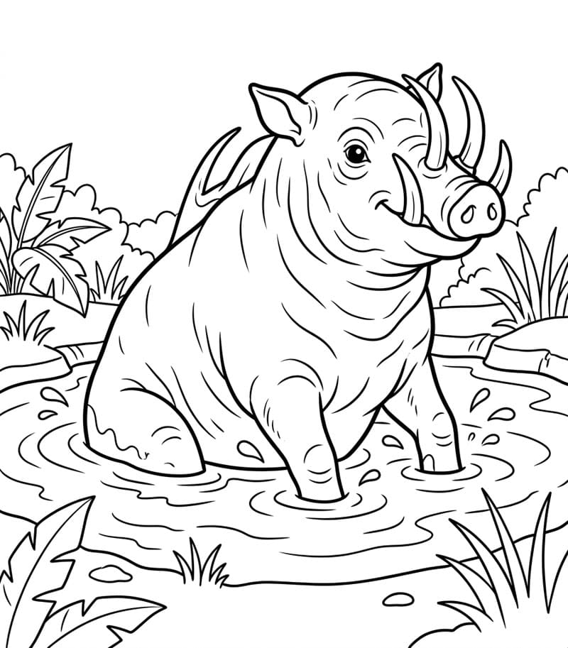 Babi Rusa di Kolam Lumpur