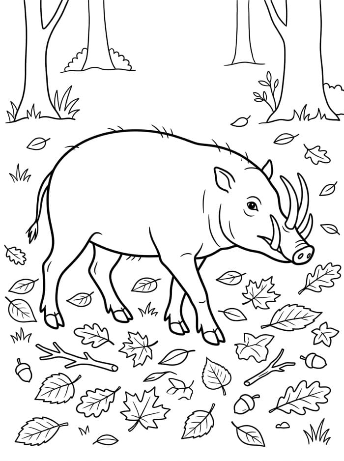 Babi Rusa Diantara Dedaunan