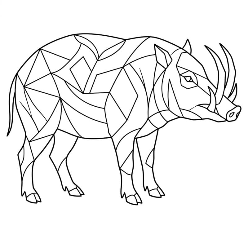 Babi Rusa Geometris