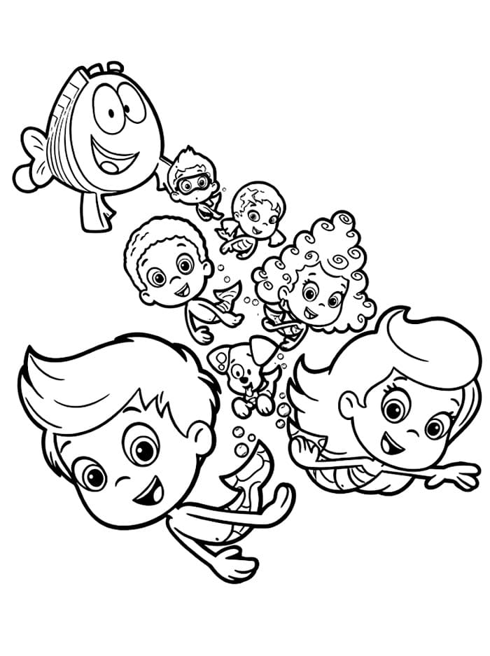 Bubble Guppies untuk sekolah