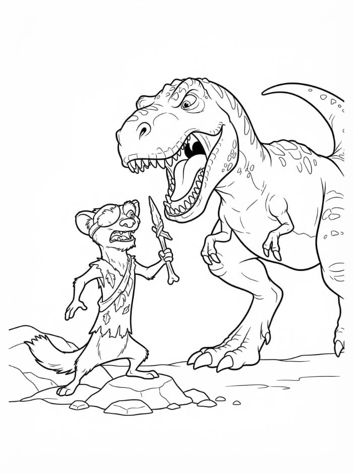Buck vs T-Rex dari Zaman Es