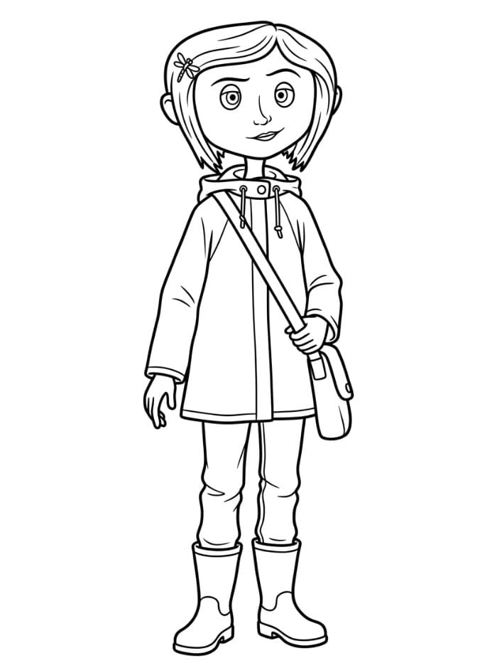 Coraline Sedang Berdiri