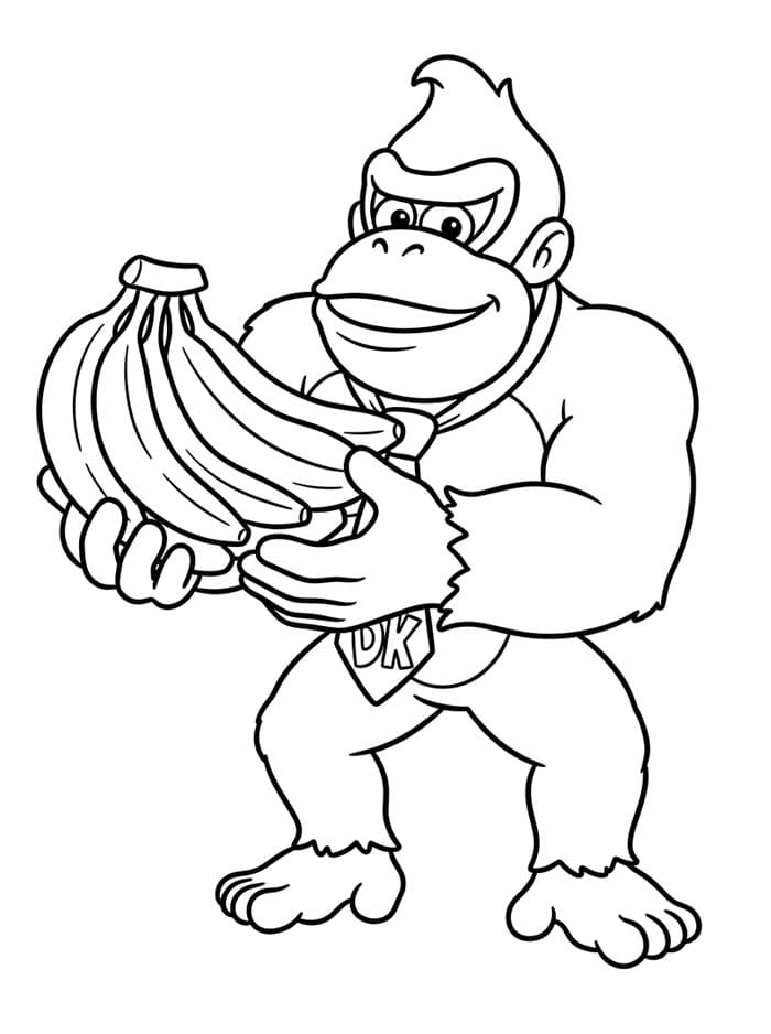 Donkey Kong dengan tandan pisang
