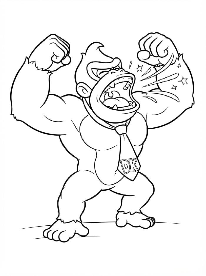 Donkey Kong mengaum