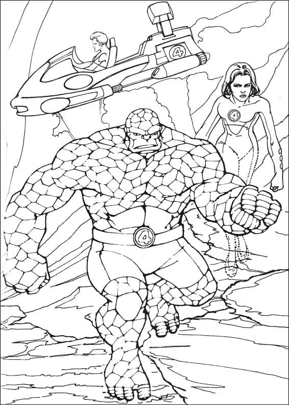 Fantastic Four untuk Dicetak Anak-anak