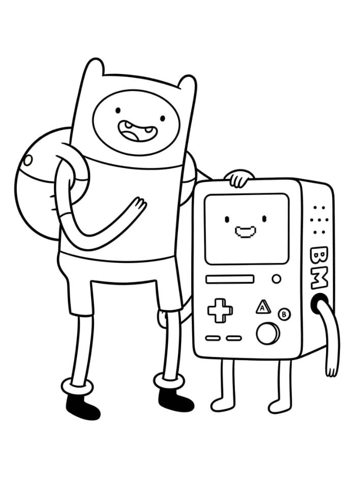 Finn Adventure Time bersama BMO
