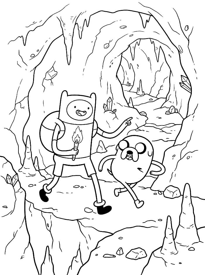 Finn dan Jake Adventure Time Sedang Menjelajah