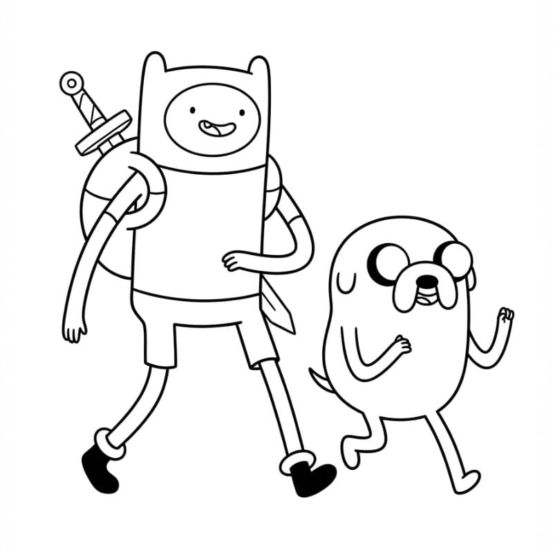 Finn dan Jake Berjalan
