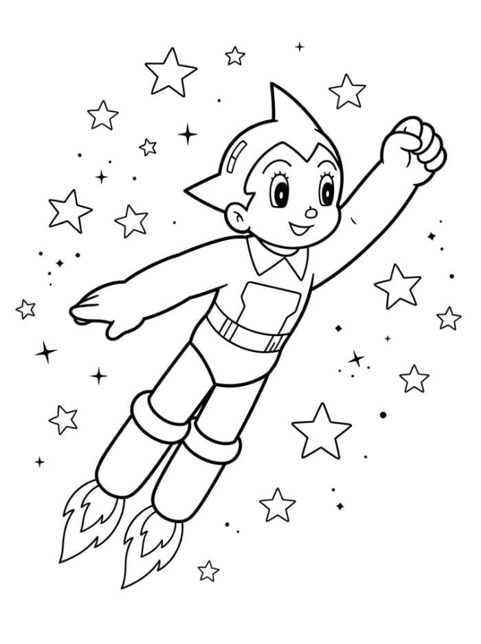 Gambar Astro Boy untuk Dicetak