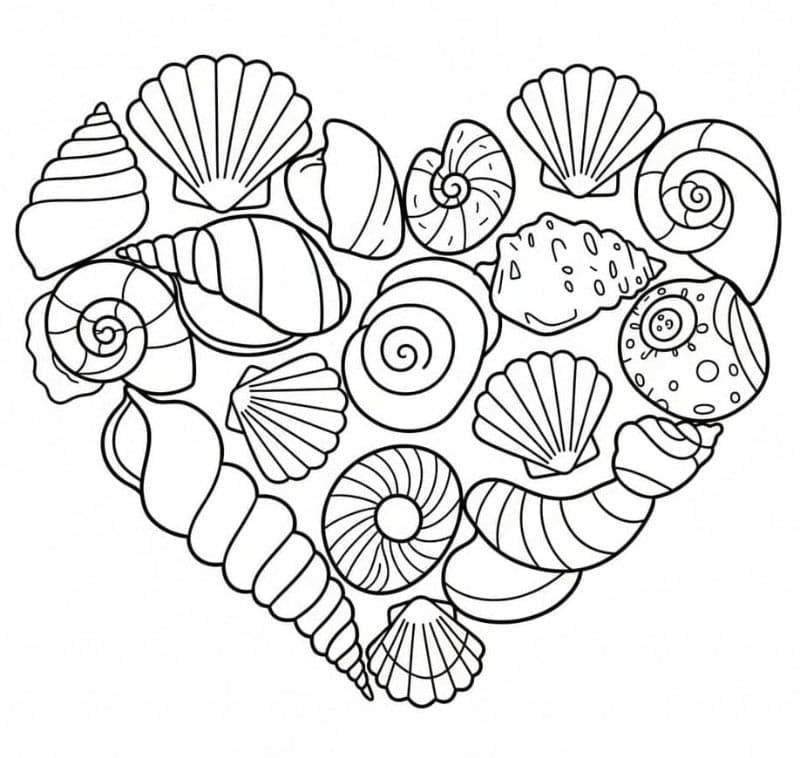 Kerang Laut Berbentuk Hati