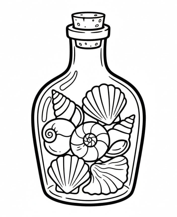 Kerang Laut dalam Botol Kaca