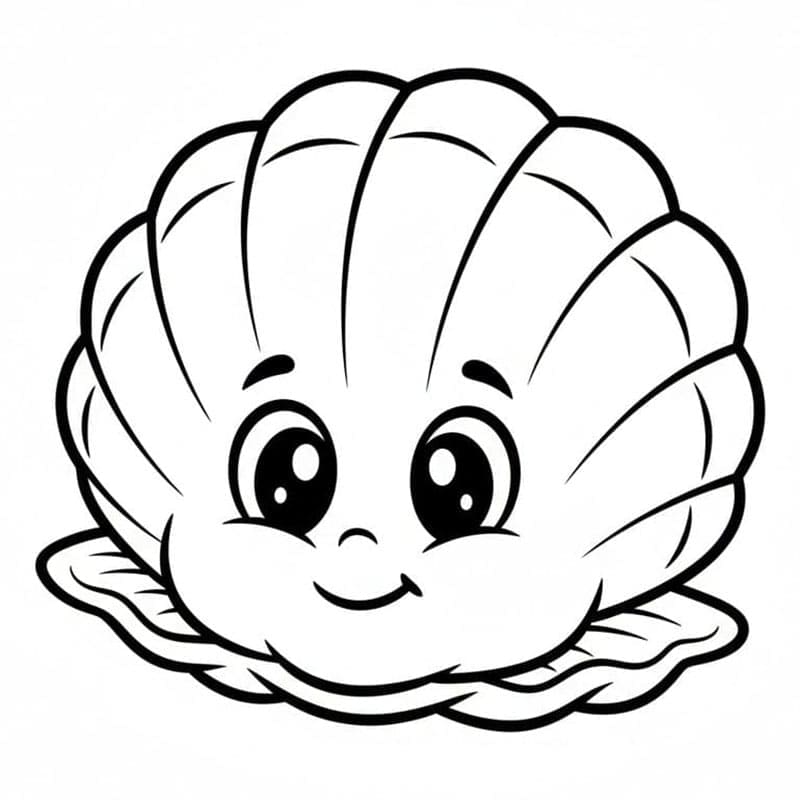 Kerang Laut dengan Mata yang Lucu