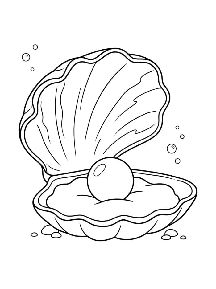 Kerang Laut Tiram dengan Mutiara