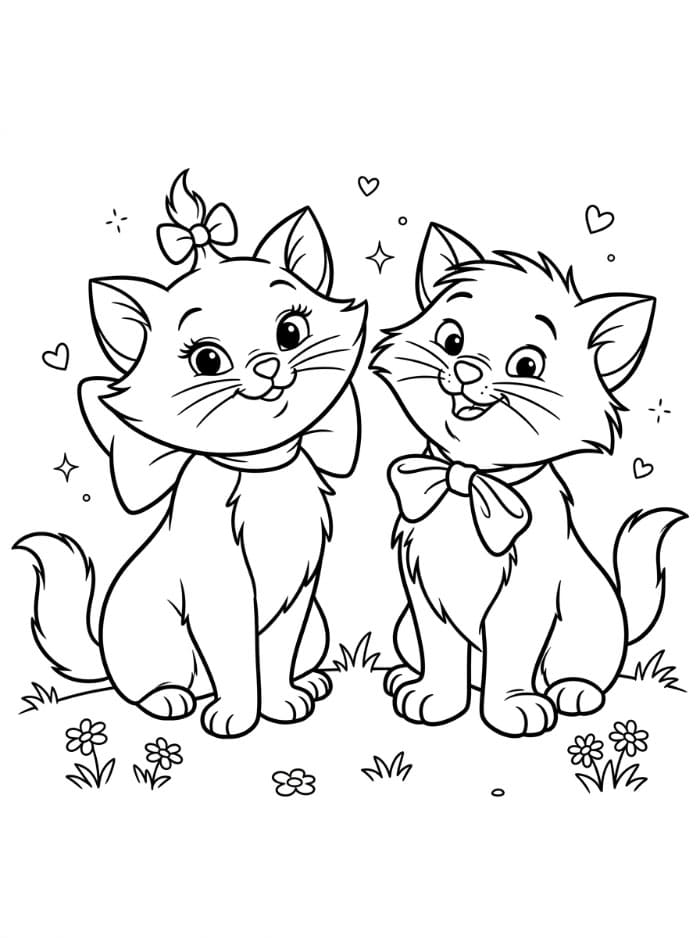 Marie dan Toulouse dari The Aristocats
