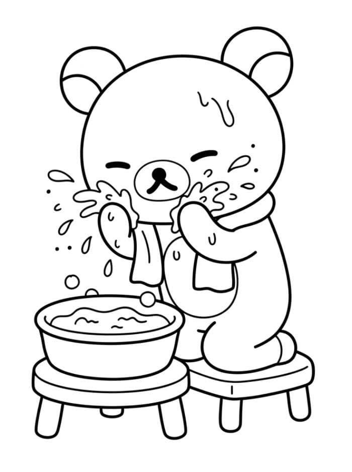 Mencuci Rilakkuma