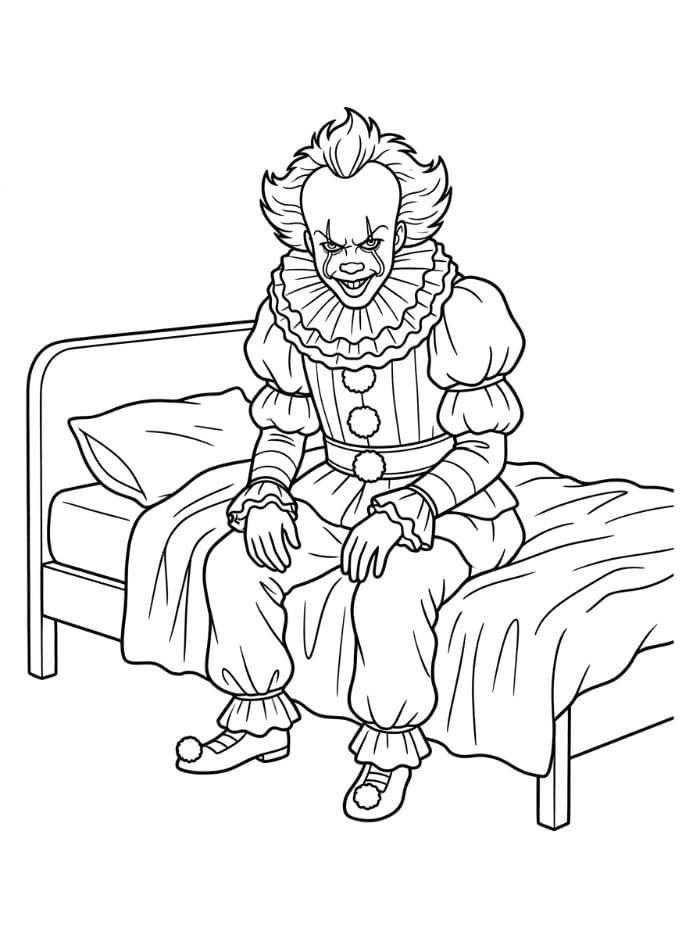 Pennywise di Atas Tempat Tidur