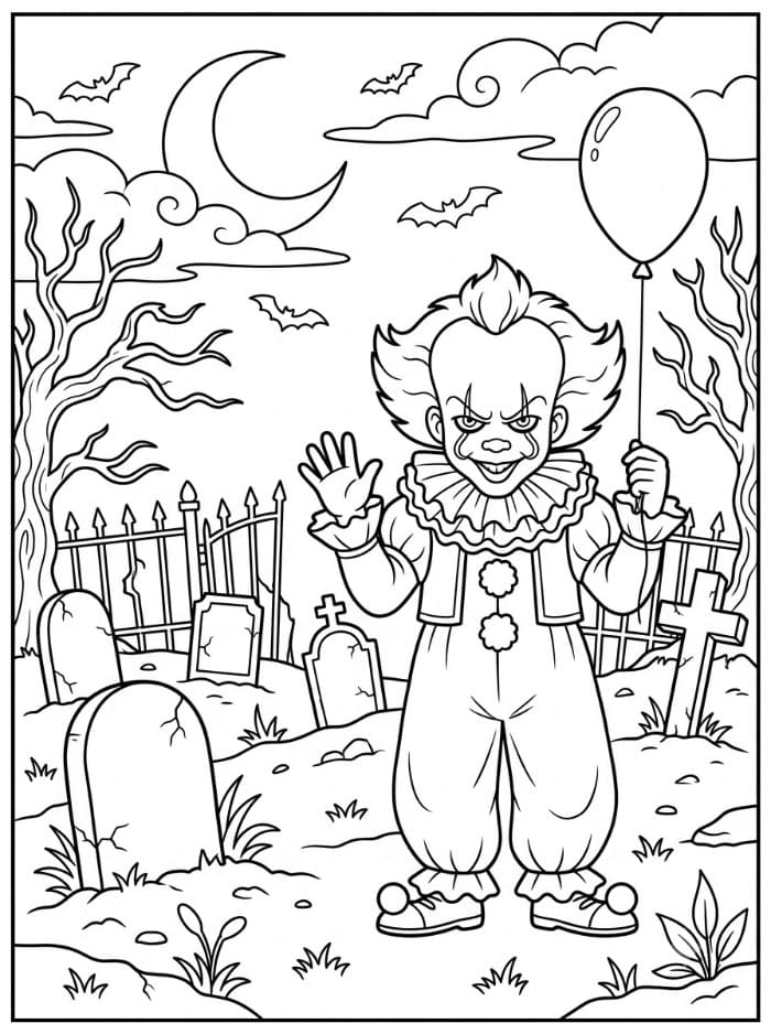 Pennywise di Pemakaman yang Menyeramkan