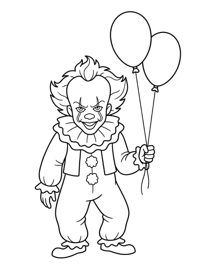 Pennywise Memegang Dua Balon