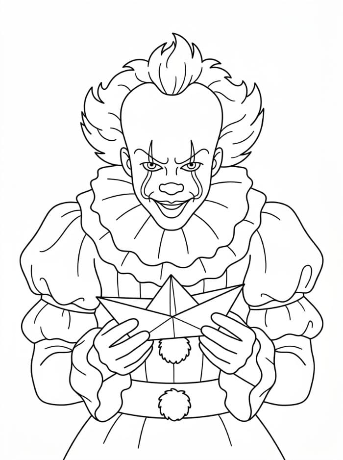 Pennywise Memegang Perahu Kertas