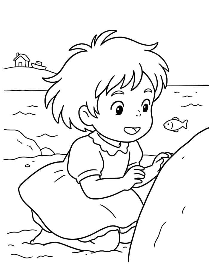 Ponyo kecil dan lucu