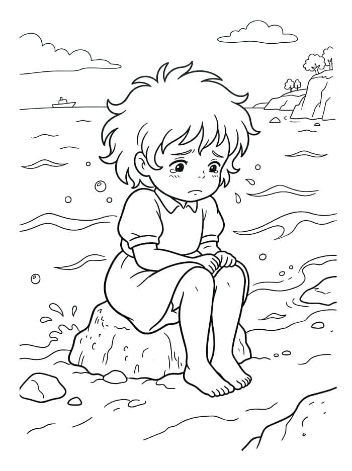 Ponyo sedih