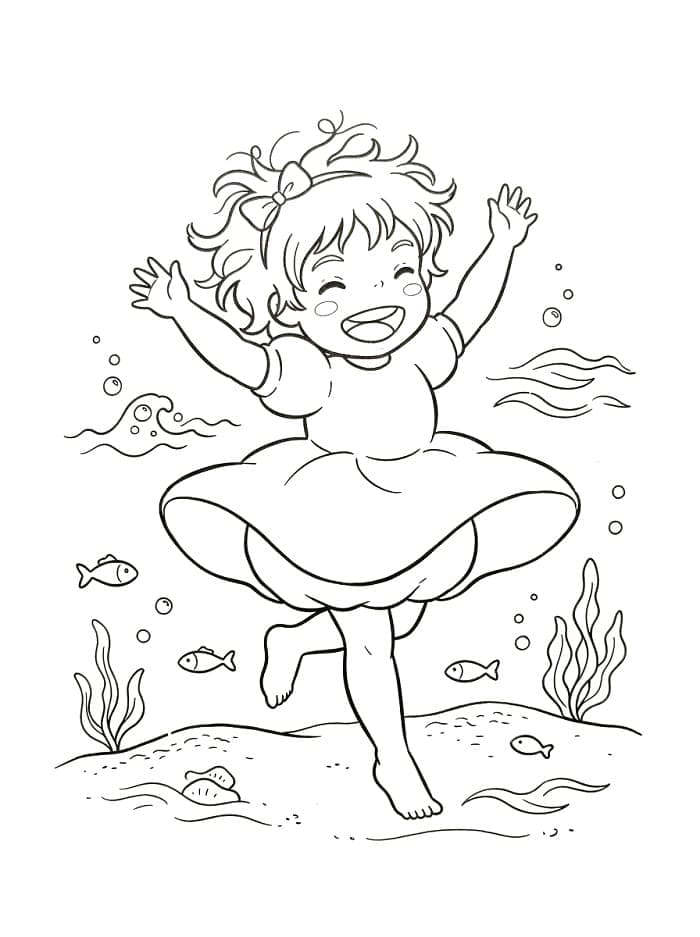 Ponyo yang ceria