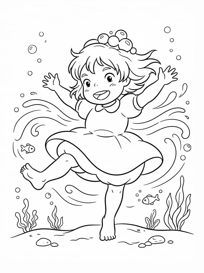 Ponyo yang sangat lucu