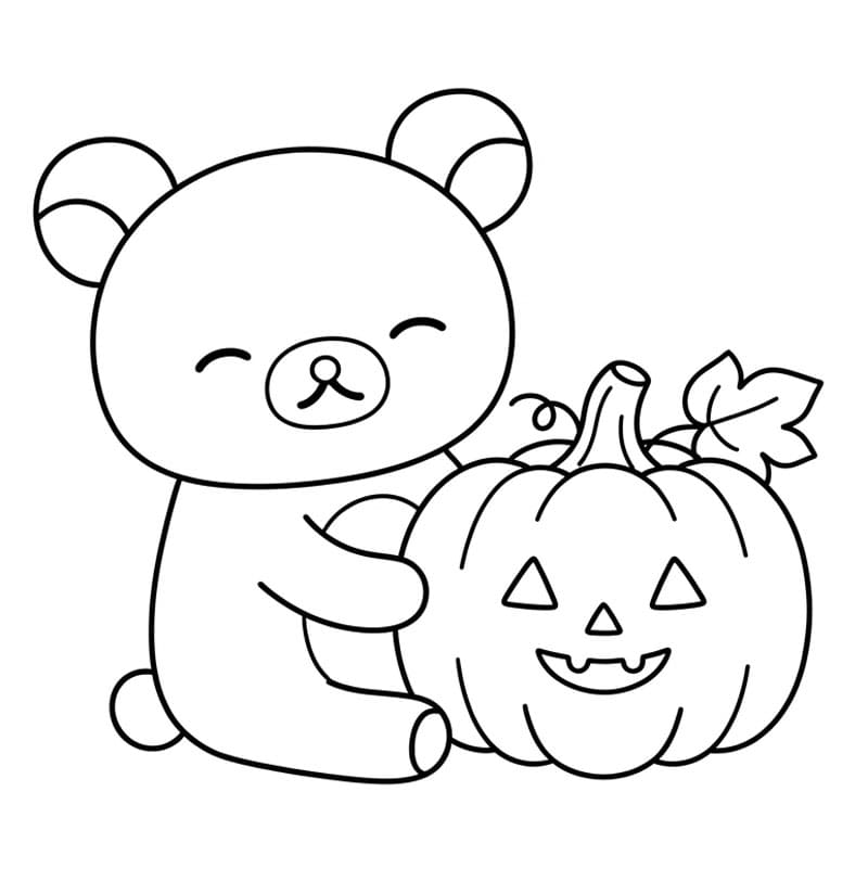 Rilakkuma dengan labu