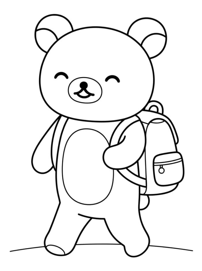 Rilakkuma membawa ransel