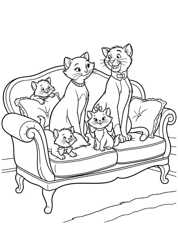 The Aristocats di sofa