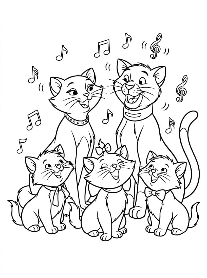 The Aristocats sedang bernyanyi