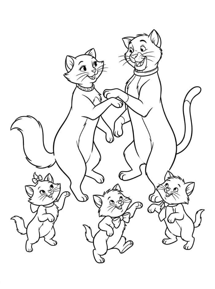 The Aristocats sedang menari