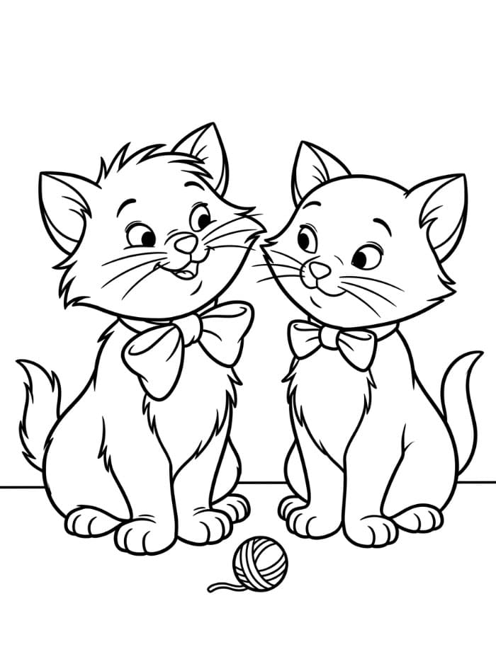 Toulouse dan Berlioz dari The Aristocats